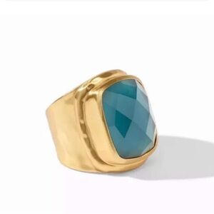 Gold Ring with Blue Gemstone Julie Vos Statement Ring